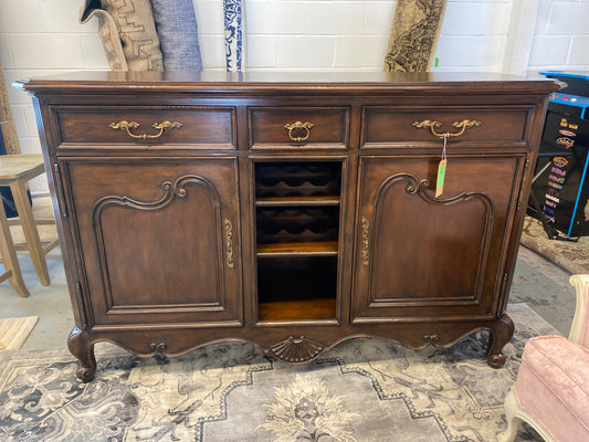 Thomasville French Provincial Buffet | Solid Wood Sideboard with Ornate Detailing *donated