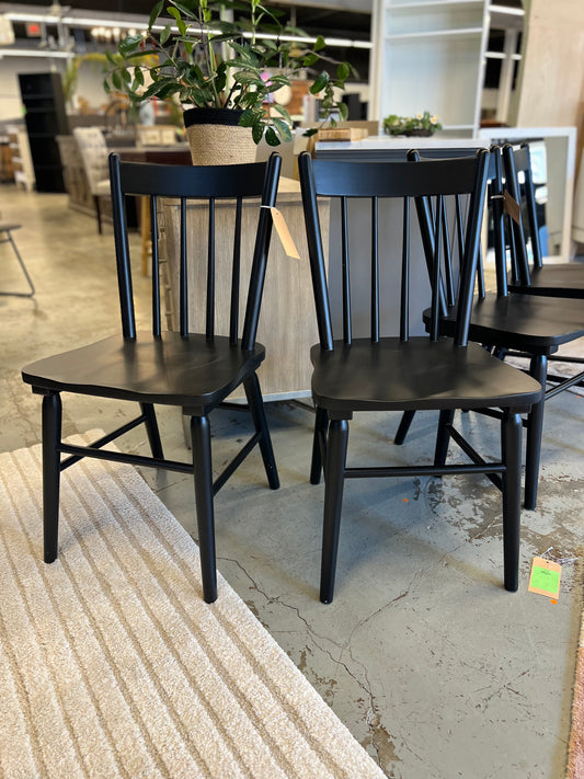 Set of 2 Hassell Wood Dining Chair Black - Threshold  -  - Retail Price: $180