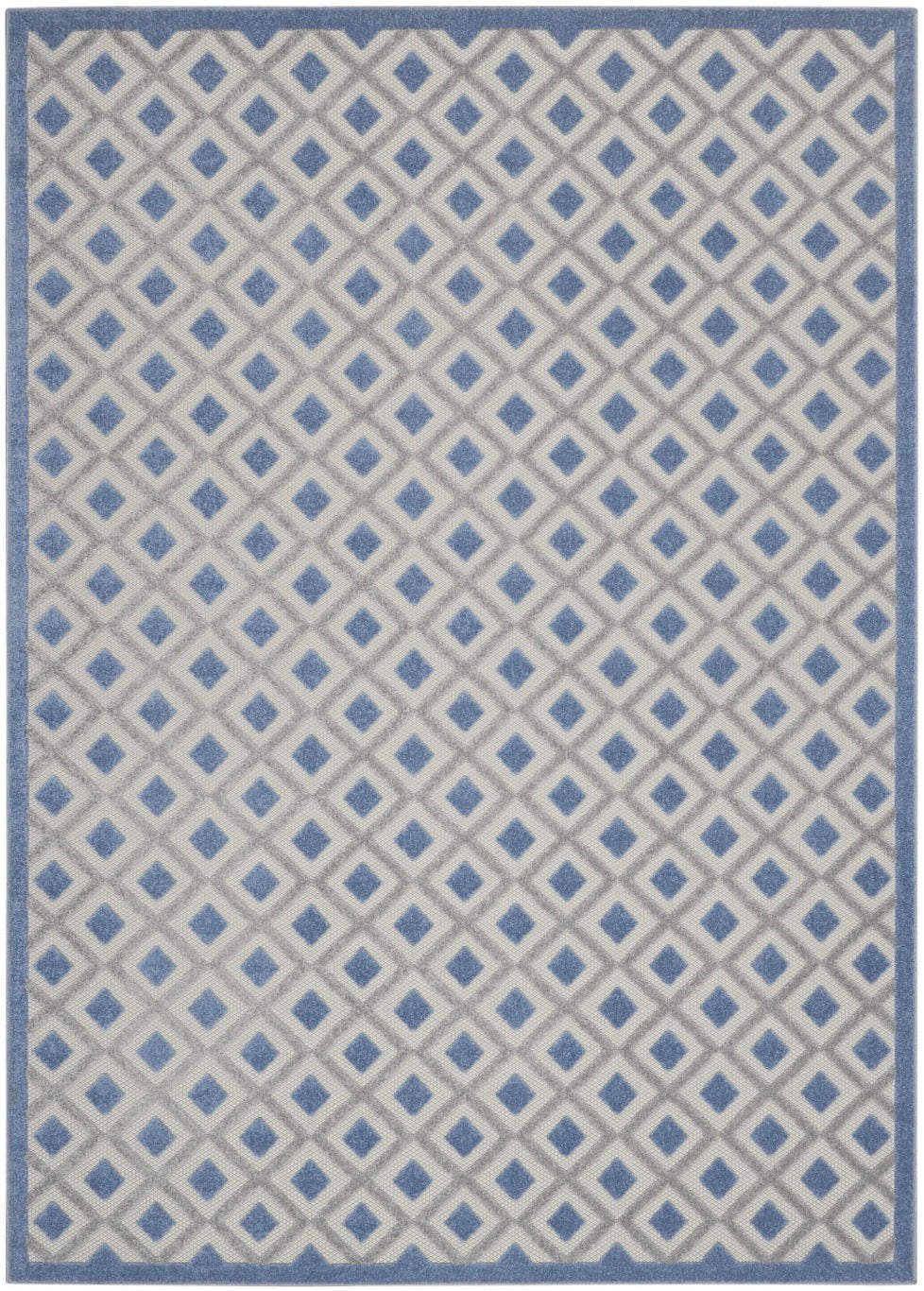 12 x 15 Area Rug Indoor / Outdoor Aloha Blue / Grey | Retail Price: $320 | ID