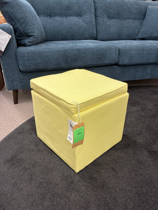 Single Storage Ottoman Yellow - Room Essentials Fully Assembled | Retail Price: $20