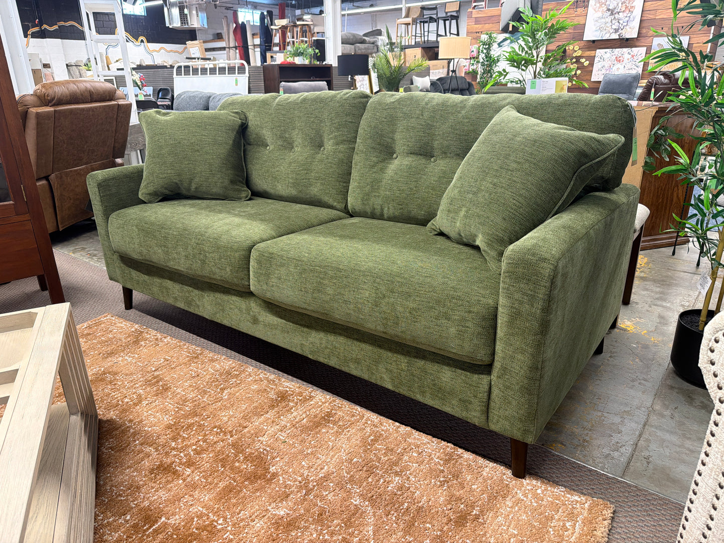Murano Sofa in Olive Green
