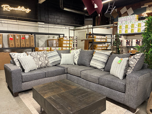 Stonewash Charcoal Sectional
