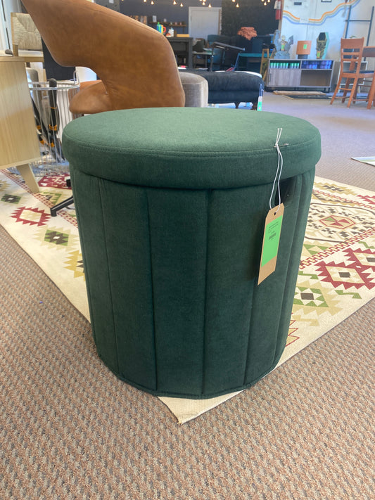 Folding Round Storage Ottoman Green - Room Essentials | Retail Price: $30