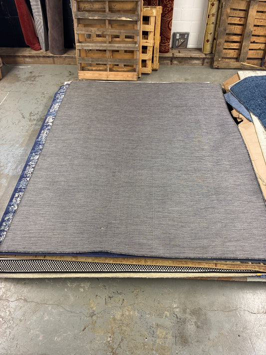 8 x 10 Positano Charcoal Area Rug AS IS (flaw pictured)