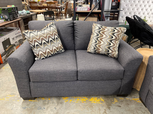 Cosmopolitan Grey Loveseat | Retail Price: $763.125