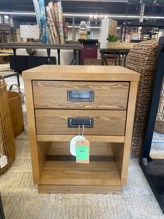 Bourne Accent Table Natural (FA) - Threshold: Sturdy Furniture with Shelf & Drawers | Retail Price: $120, unassembled