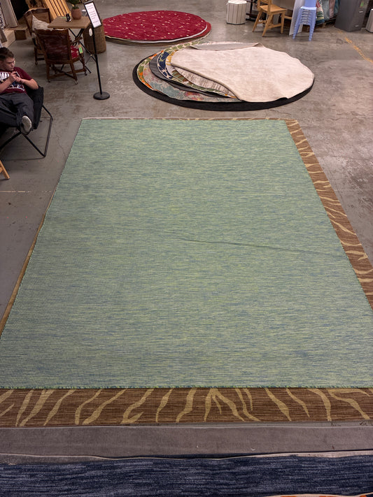 9 x 12 Rug - Nourison Positano Outdoor Blue / Green
