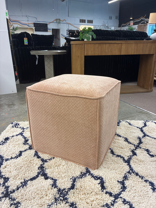 Lynwood Square Upholstered Cube Ottoman