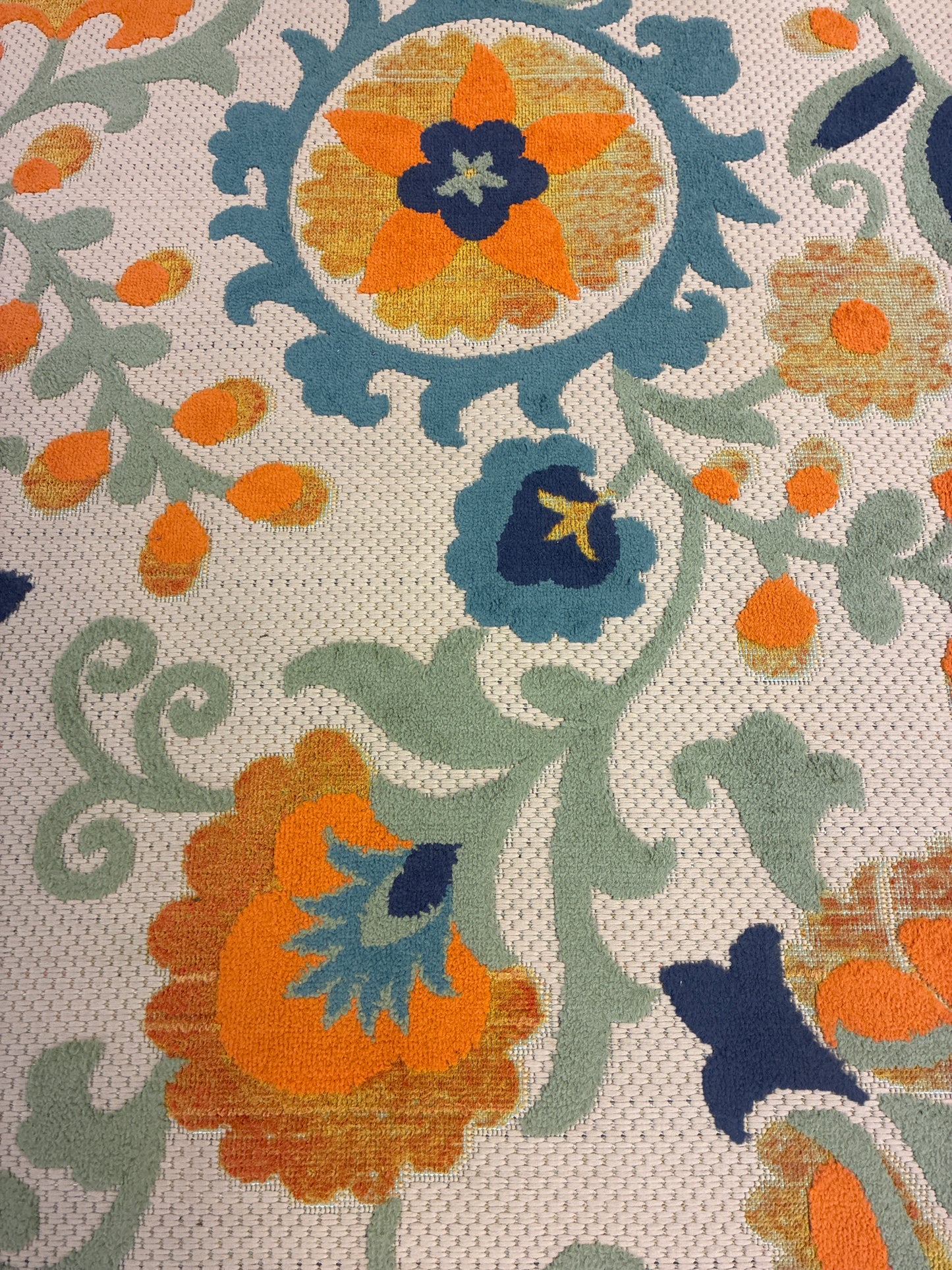 9 x 12 Rug Nourison Indoor / Outdoor Orange / Blue / Green