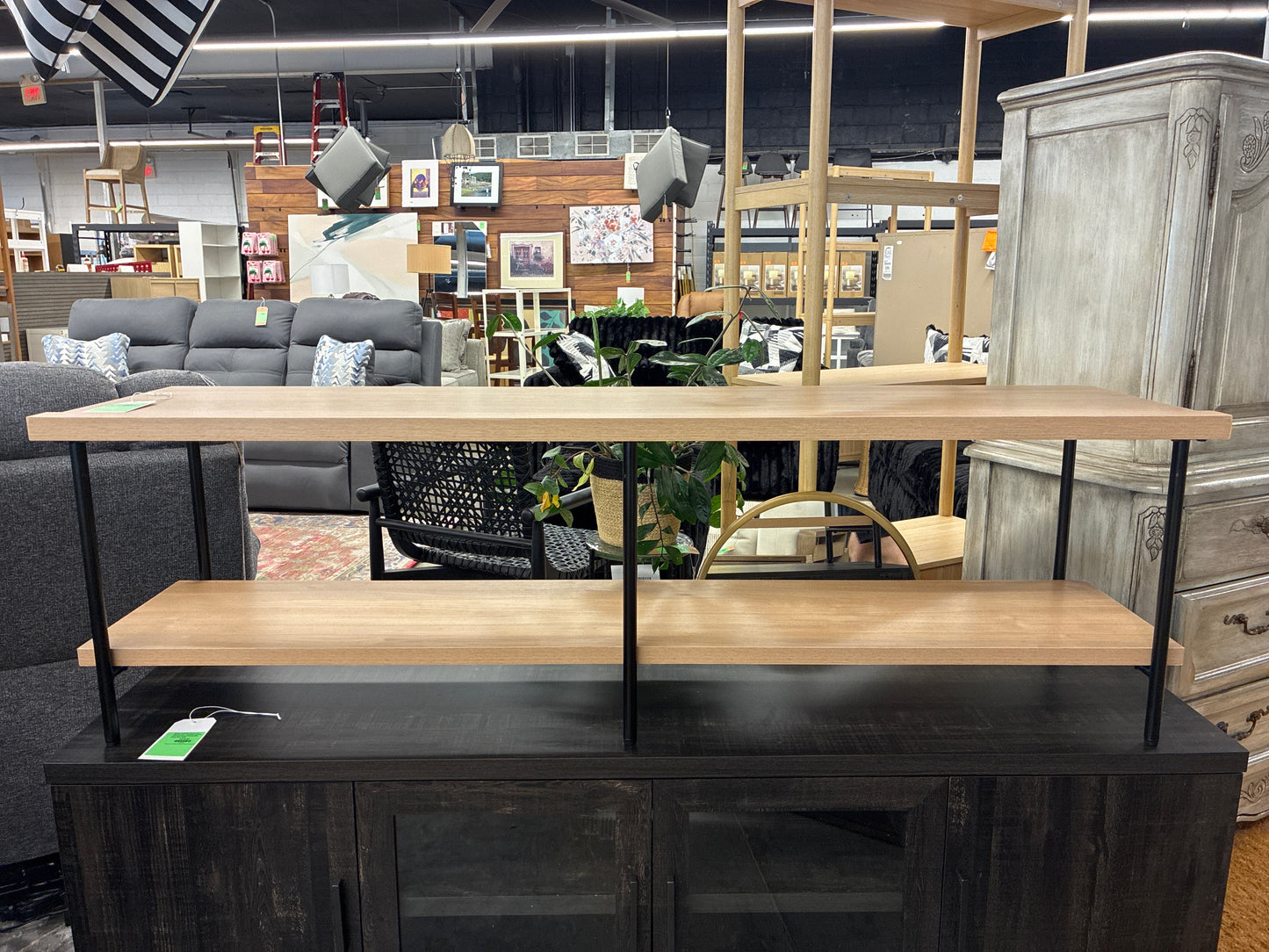 Wood and Metal TV Stand for TVs up to 60in
