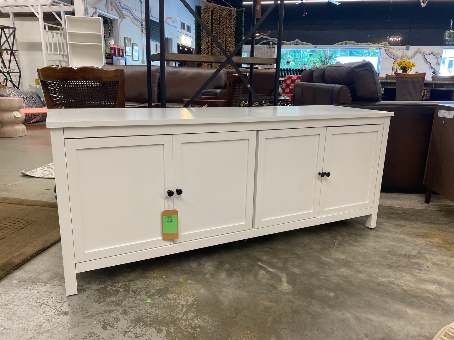 TV Stand Traditional and Classic White - Room Essentials | Retail Price: $175