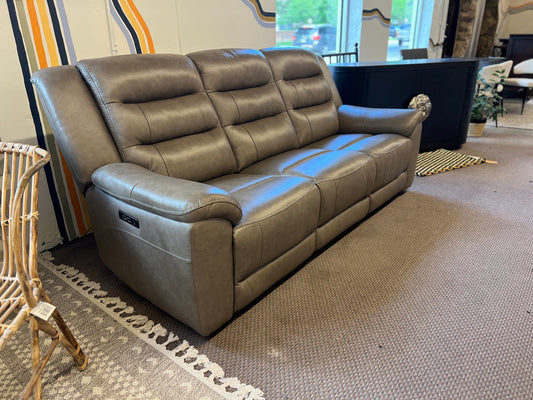 Mason Leather Power Reclining Sofa with Power Headrests | Retail Price: $1479.99