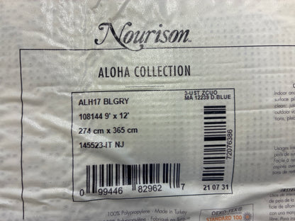 9 x 12 Rug - Nourison Aloha Blue / Grey