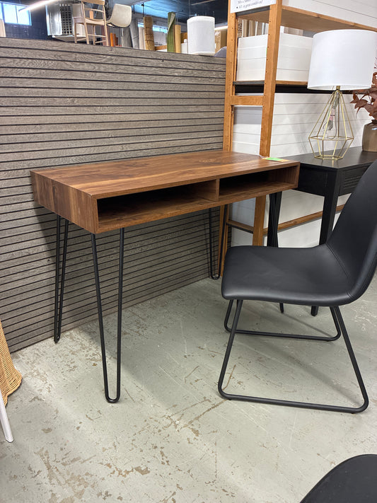 Assembled Hairpin Writing Desk with Storage White - Threshold - Retails Unassembled for $90