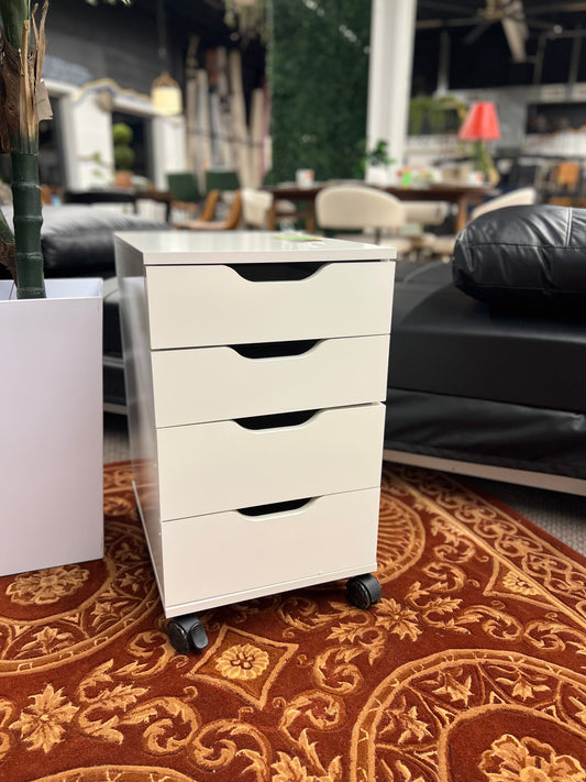 Loring Rolling Cabinet White - Threshold: Mobile Office Furniture Set with Drawers *Retails for $115, unassembled