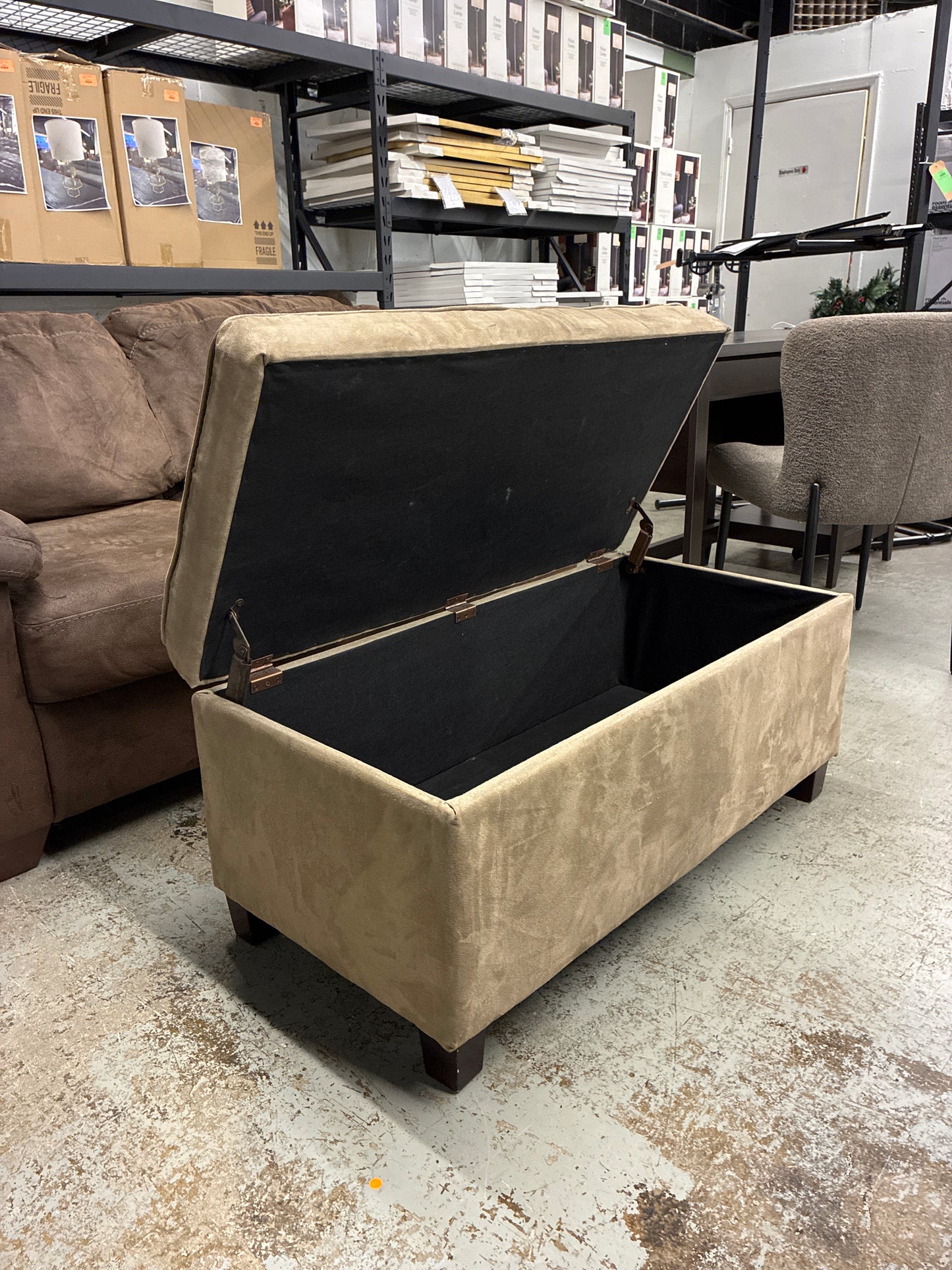 Carmela Rectangular Storage Ottoman *donated