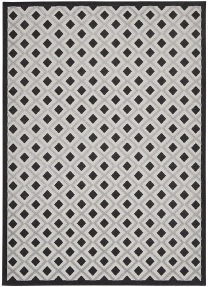 12 x 15 Area Rug Indoor / Outdoor Aloha Black / White | Retail Price: $320 | ID 14663