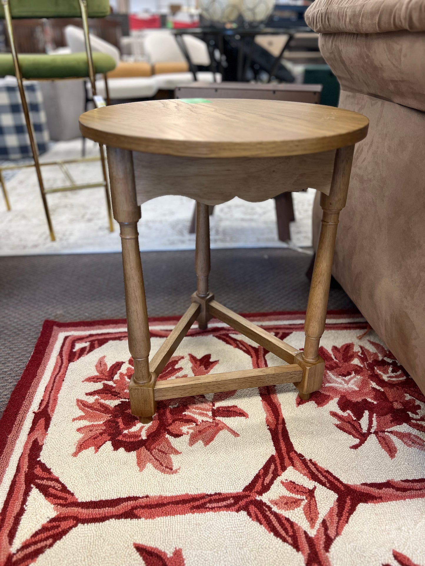 Scalloped Accent Table Light Oak - Threshold designed with Studio McGee