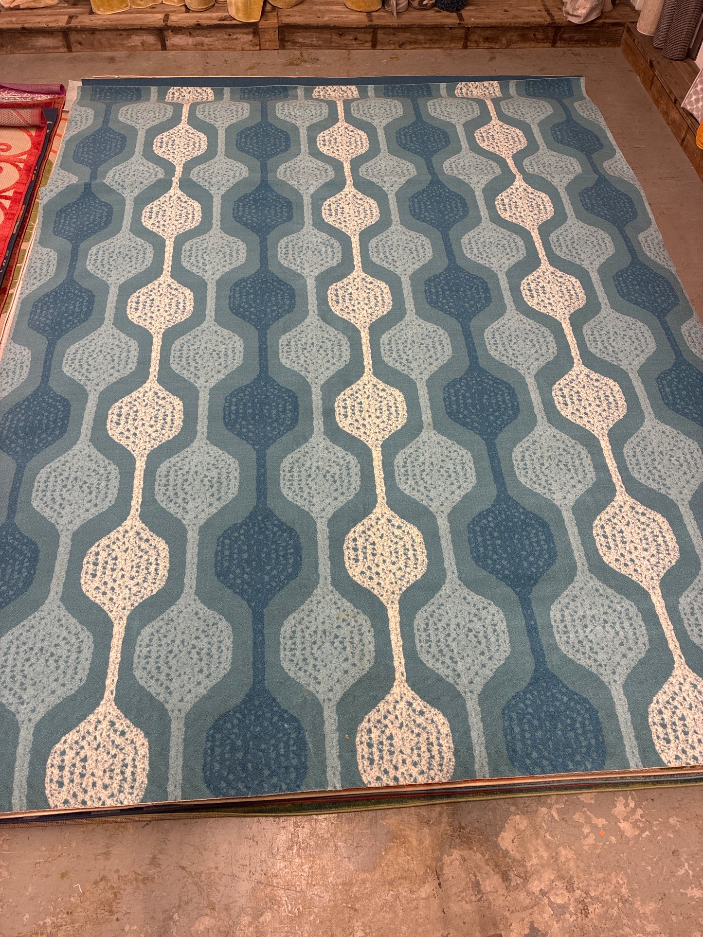 10 x 13 Area Rug Waverly Aqua | ID 14155