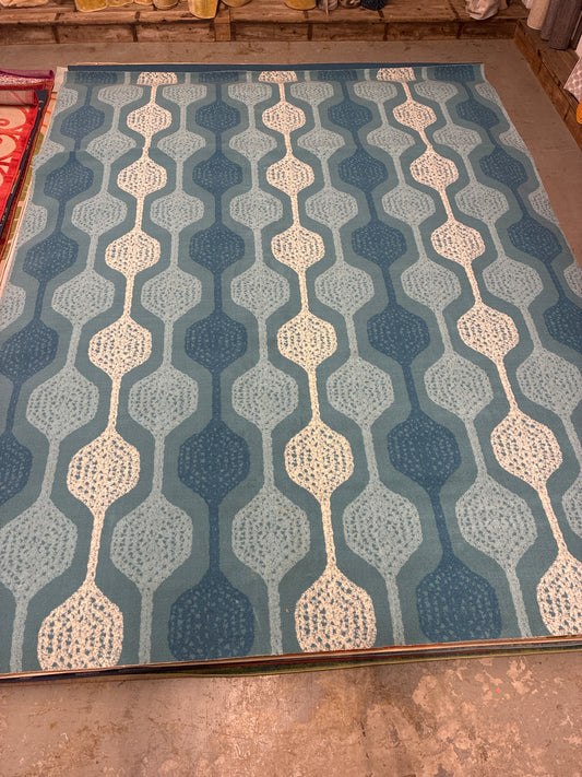 10 x 13 Area Rug Waverly Aqua | ID 14155