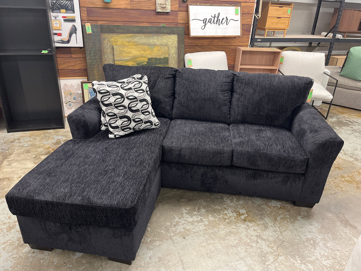 Obsidian Black Sofa | Retail Price: $870.375