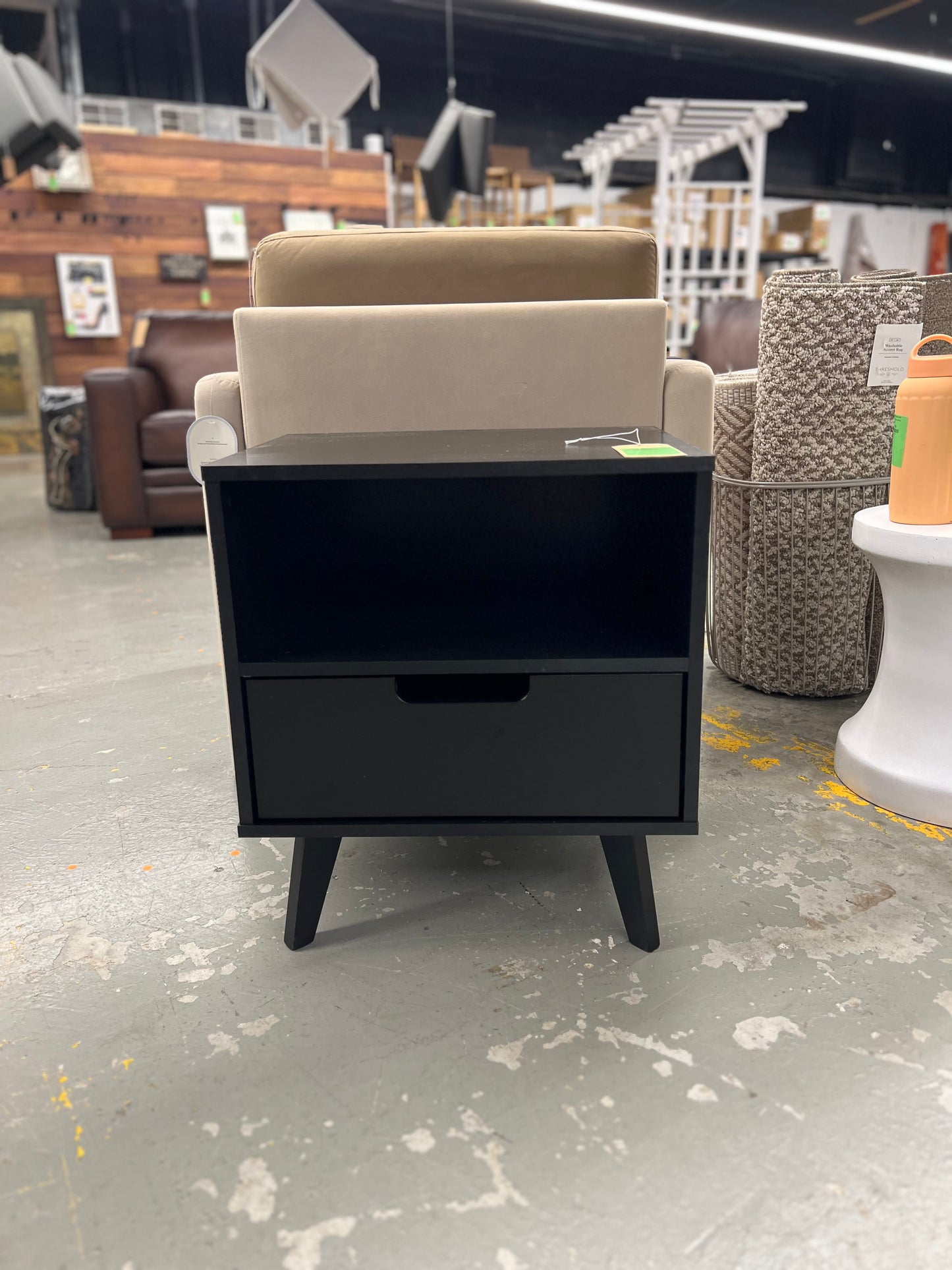 Sloane Hans Mid-Century Modern Angle-Leg Nightstand