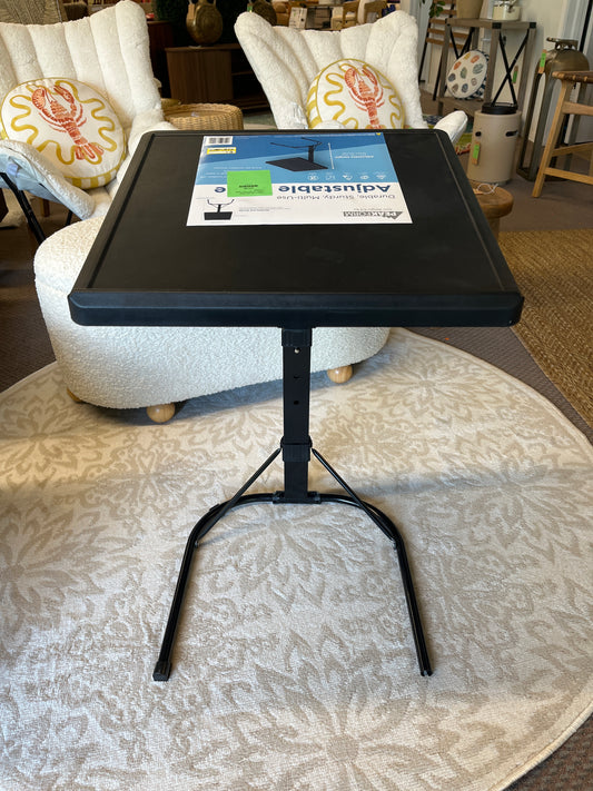 Peakform 4' Adjustable Height Folding Table Off-White | Retail Price: $39.99