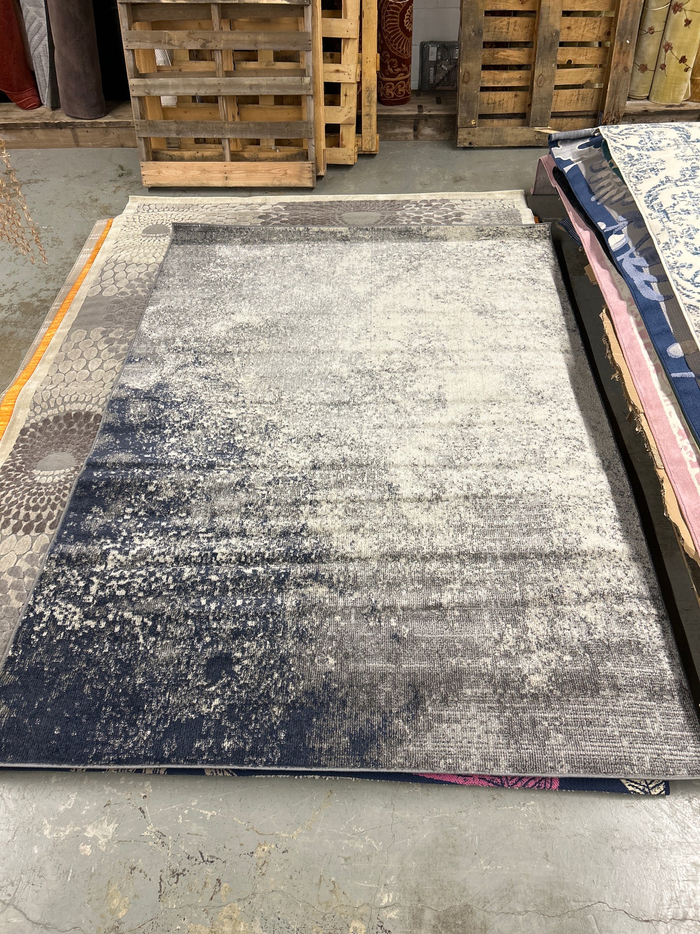 7 x 10 Nourison area rug - Passions series - blue gray dream