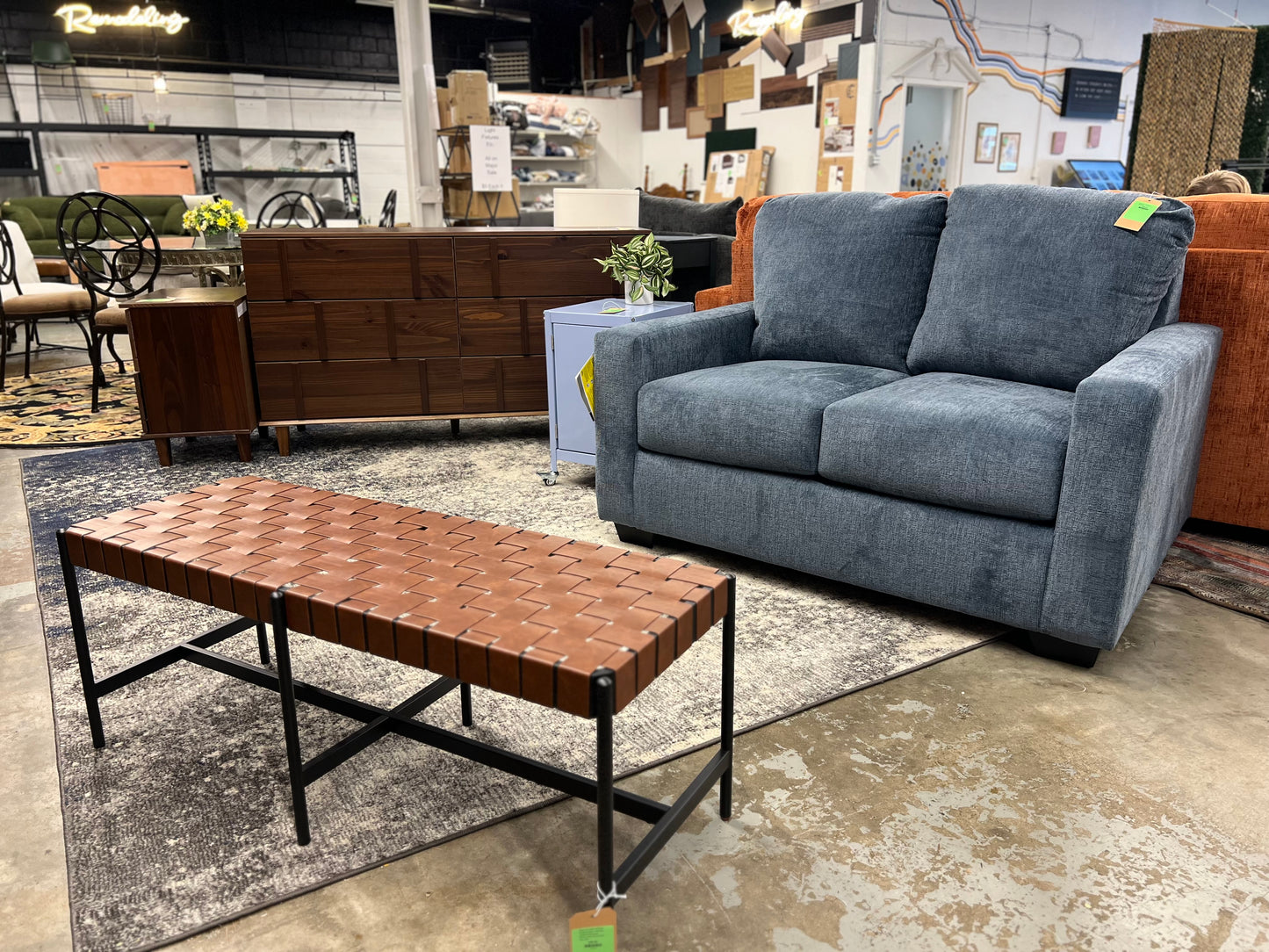 Anacapri Twin Sofa Sleeper in Shadow Blue