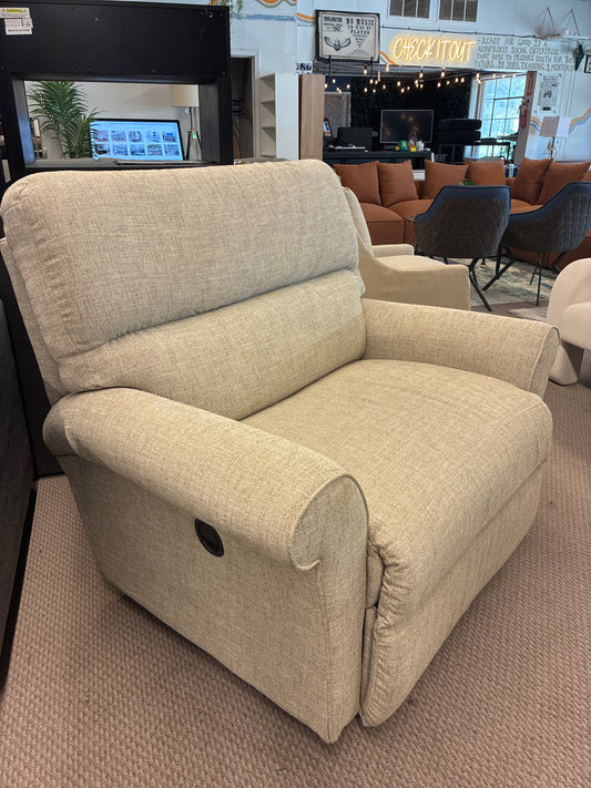 Extra Wide Recliner in Ivory / Beige *donated