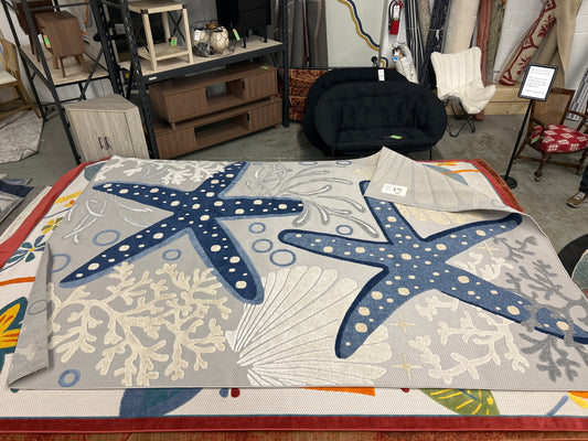 9 x 12 Nourison “the starfish” area rug (indoor/outdoor)