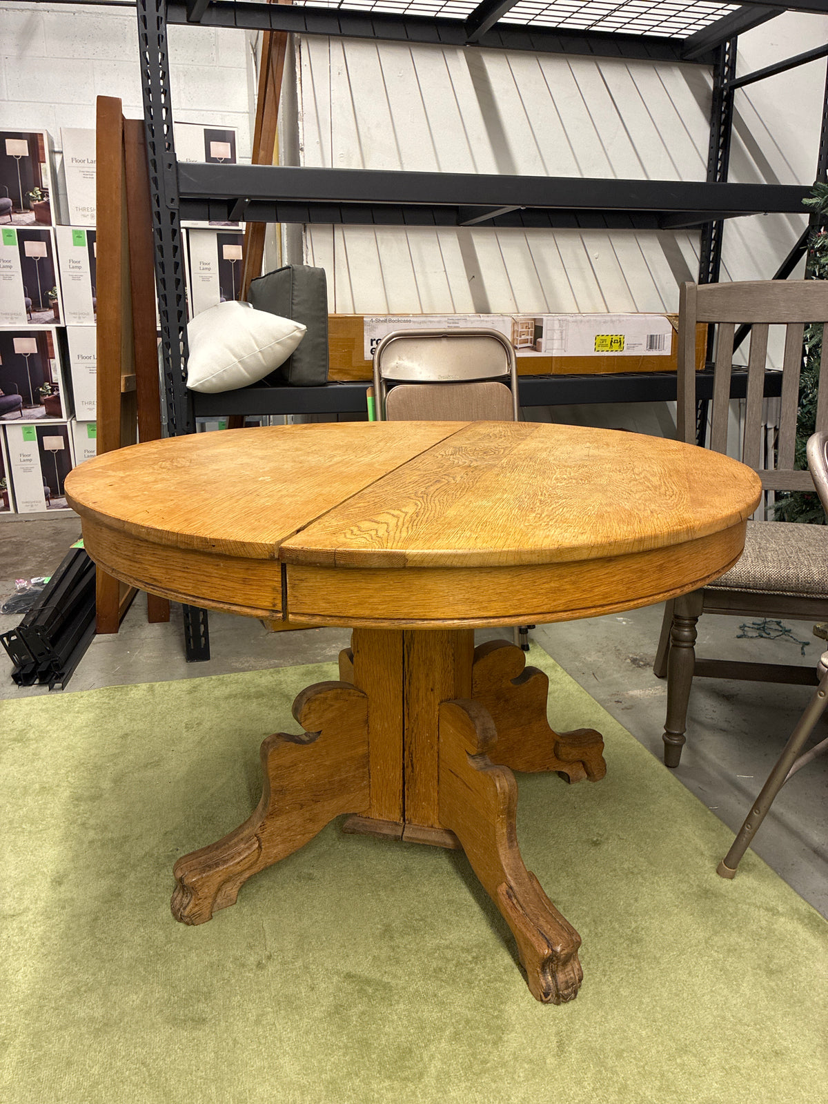 Round Natural Wooden Dining Table *donated