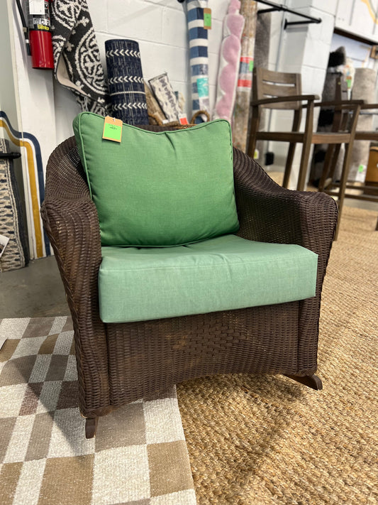 Wicker Outdoor Rocker *donated, used condition