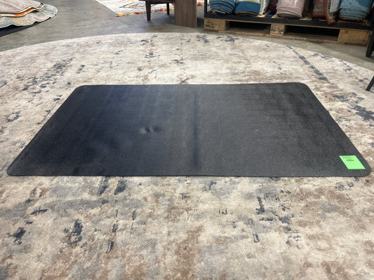 29.5inx47in Vinyl Chair Mat for Carpets Rectangular Black - Floortex: Durable, Protective, Easy Clean | Retail Price: $38.99