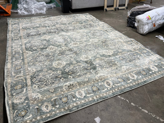 Sphinx Savoy Area Rug 28107 Green Petals Bulbs 7' 8" x 10' Rectangle Retail: $266