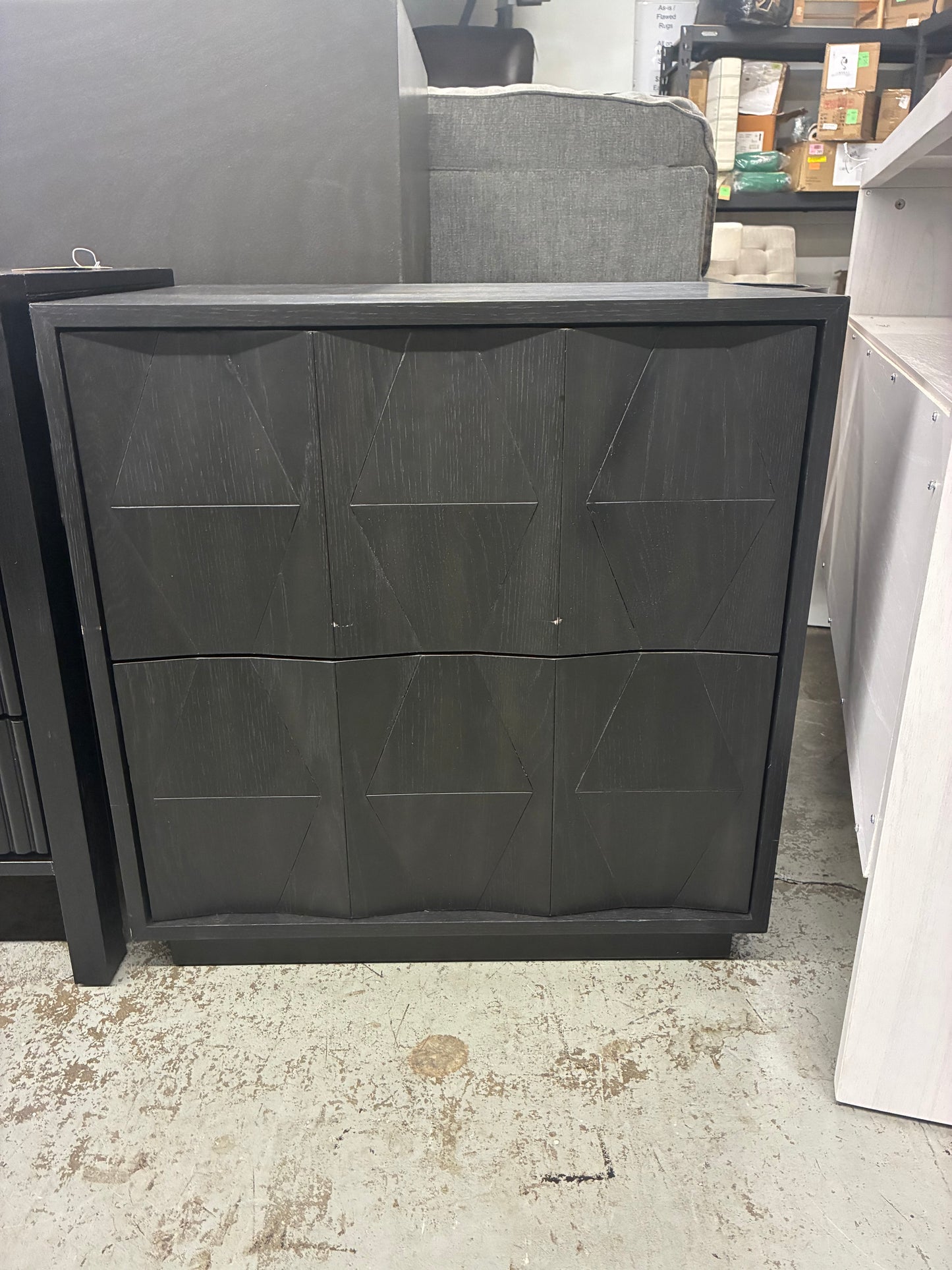 Riabelle Wood 2 Drawer Nightstand | Retail Price: $500