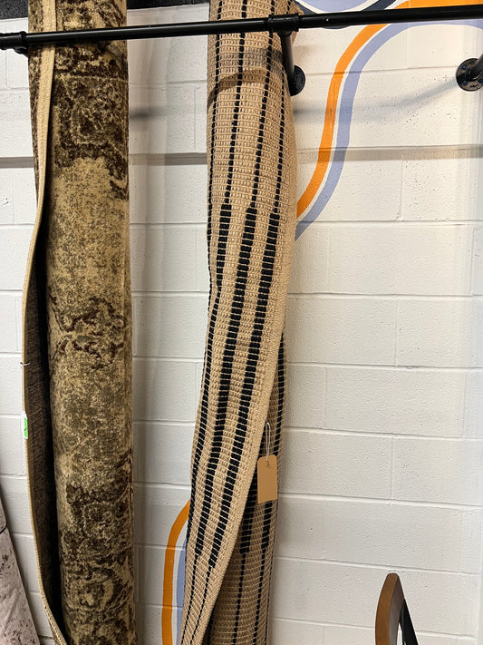 Reseda Hand Woven Striped Jute Cotton Rug by Threshold in Black | 7ft x 10ft | Retails for: $200.00