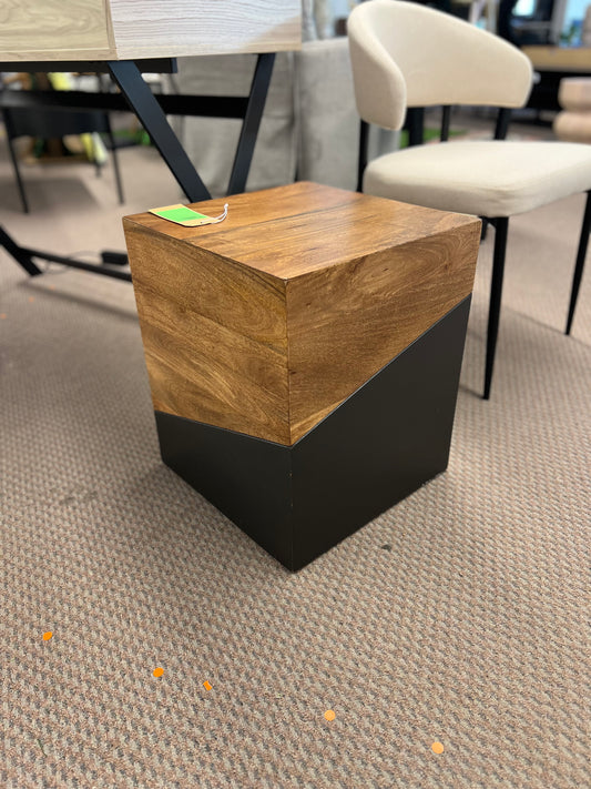 Two Tone Cube Side table