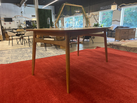 Mid-Century Modern 59" Wood Tapered Legs Dining Table - English Ash | Retail Price: $316