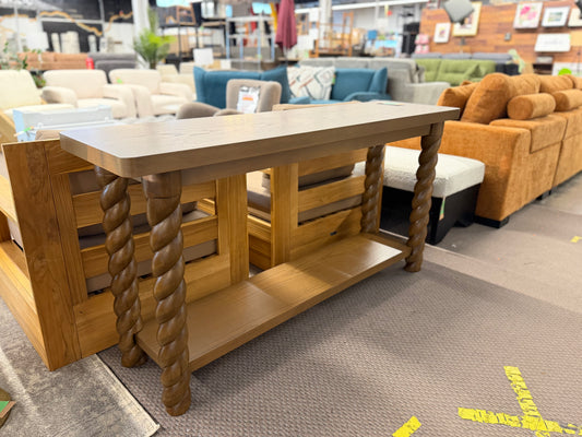 60" Braided Leg Console Table Retail: $260