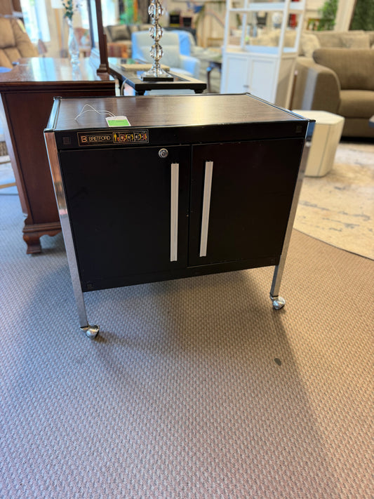 Metal Rolling Vintage Storage Cabinet *donated
