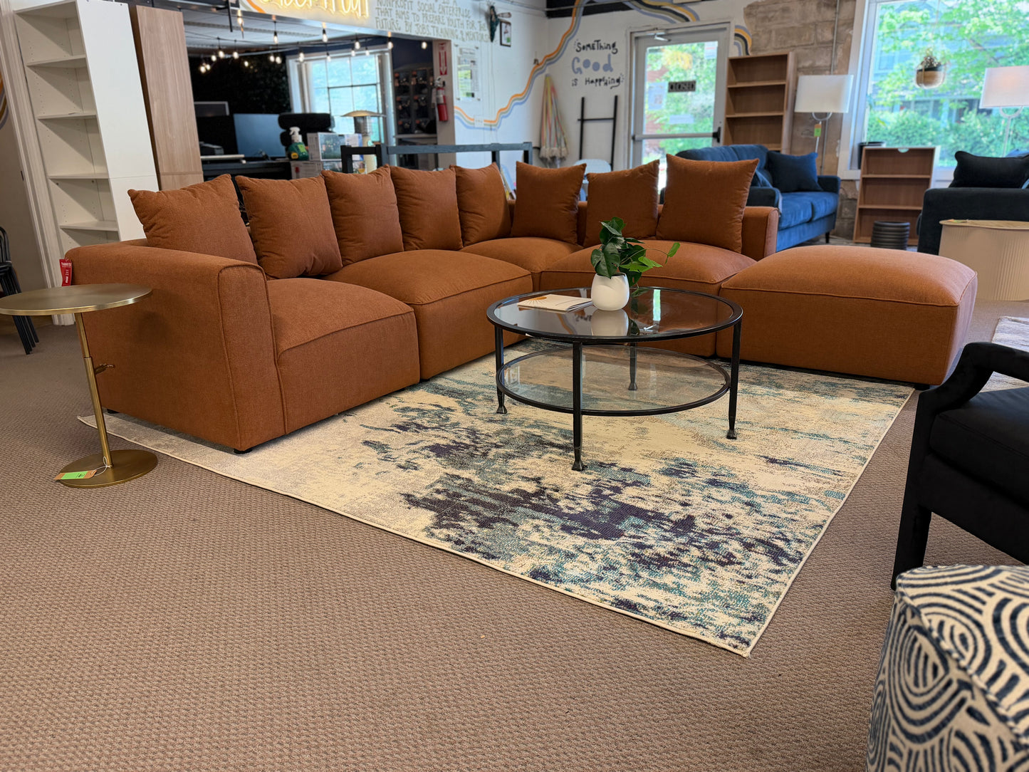 5 Piece Modular Terracotta Sectional