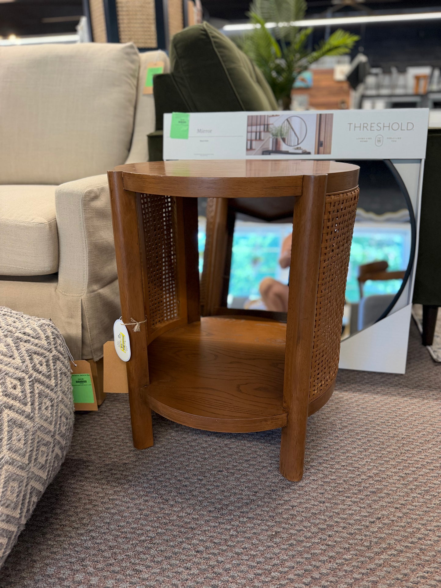 Portola Hills Woven Accent Table - Threshold designed with Studio McGee — Retails elsewhere unassembled for $150.0 | Highly Rated