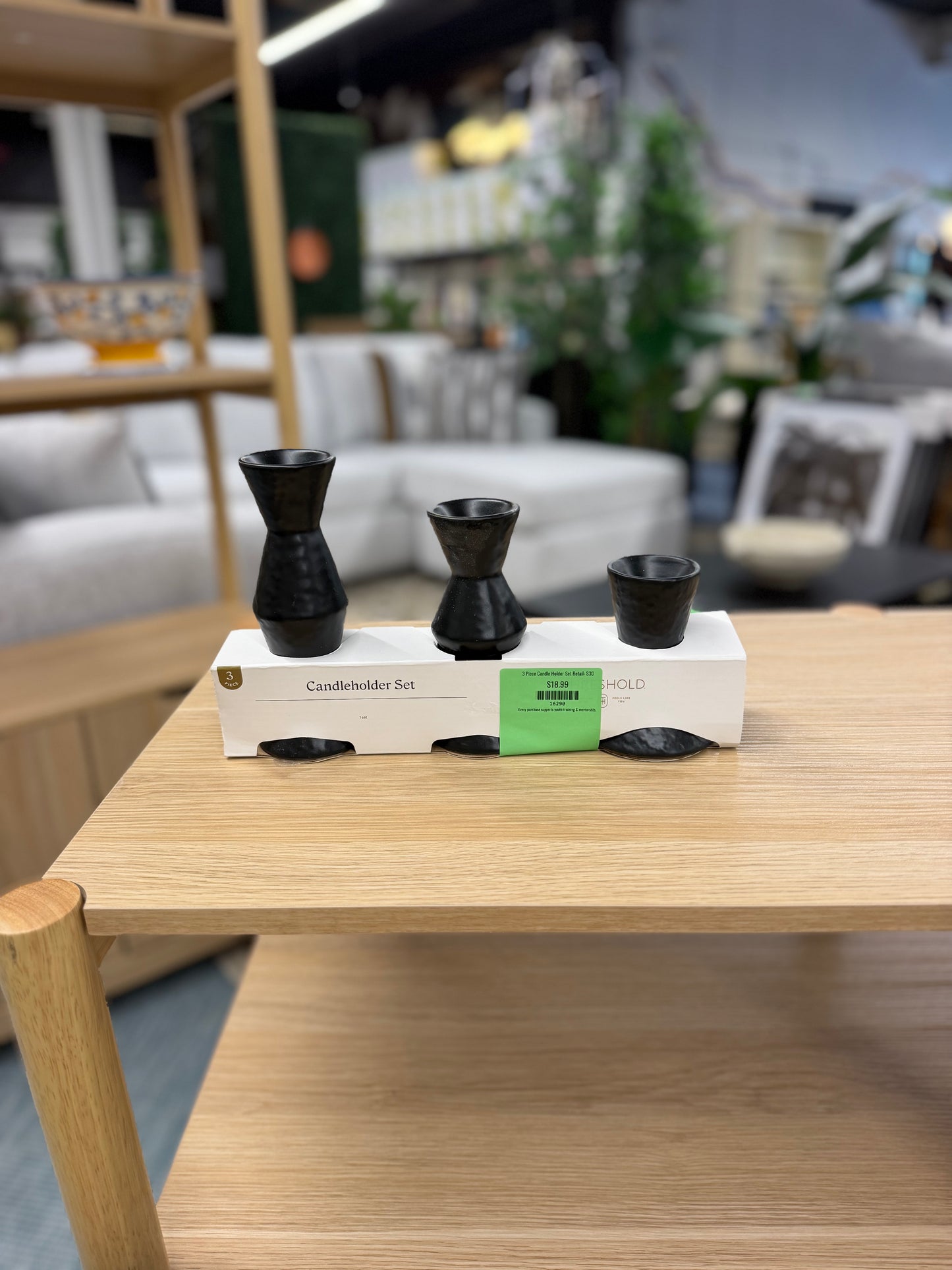 3 Piece Candle Holder Set Retail: $30