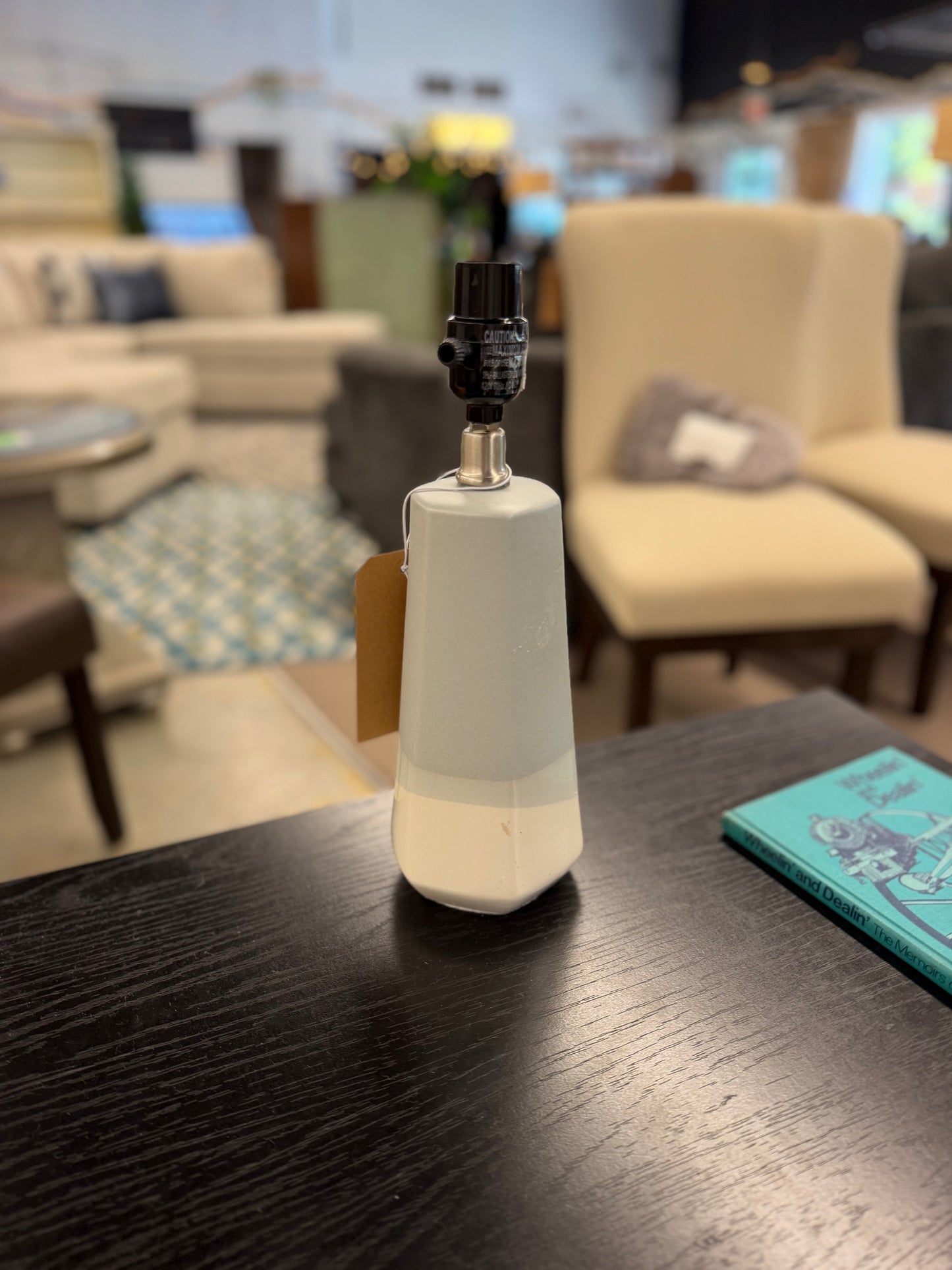 Dipped Ceramic Small Lamp Base Blue/White - Threshold™: Handmade Look, No Assembly Required Retail: $28