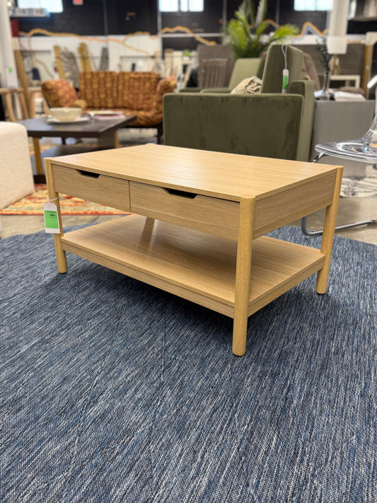 Scandi Coffee Tables Table With Drawers Natural - Room Essentials™ Retail: $130