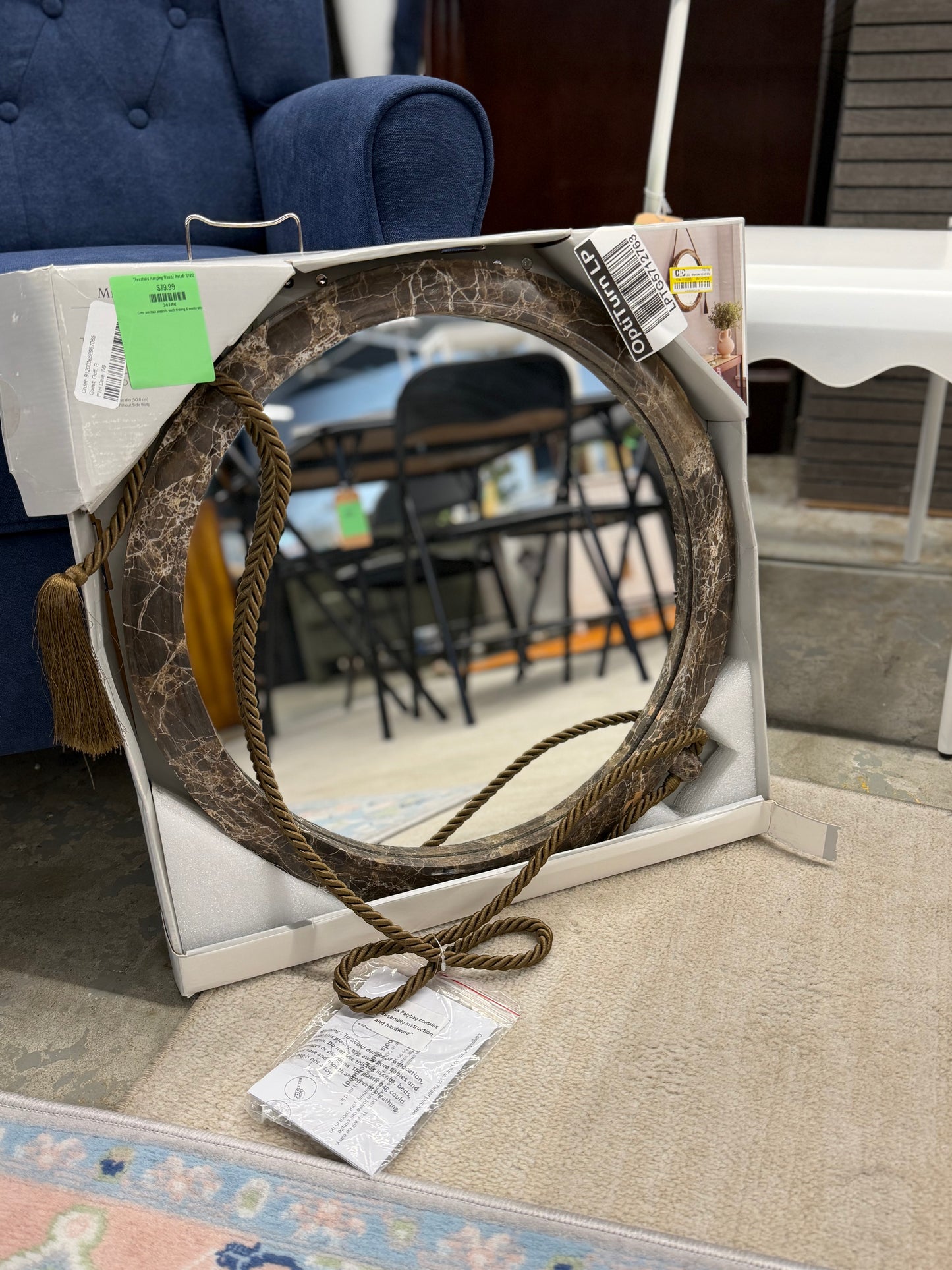 Threshold Hanging Mirror Retail: $120