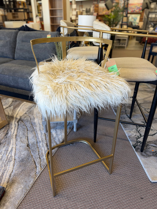 Accent Furry Barstool *donated