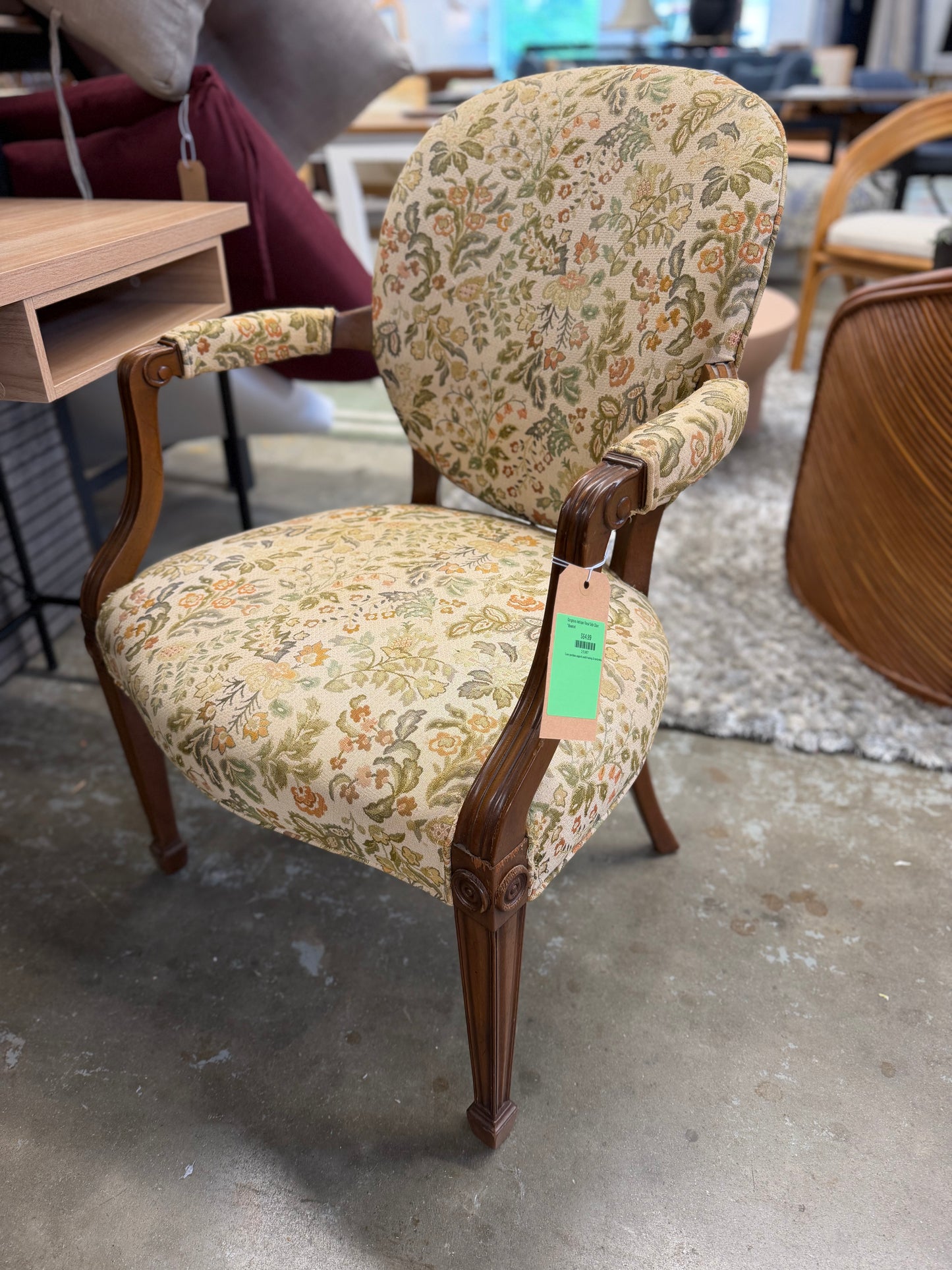 Gorgeous Antique Floral Side Chair *donated