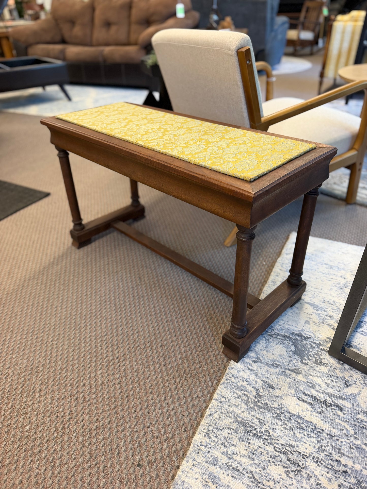 Solid Wood Vintage Storage Piano Bench *donated